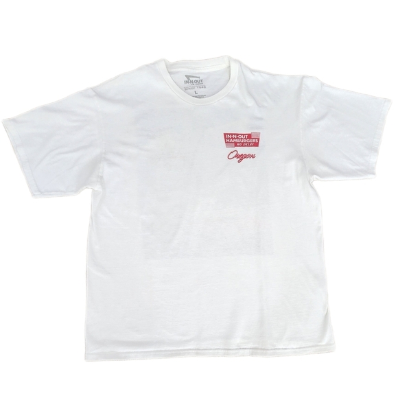 IN-N-OUT OREGON, White/Red Tshirt, Mens Medium ( Listing as) - Picture 1 of 3